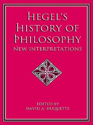 cover image of Hegel's History of Philosophy
